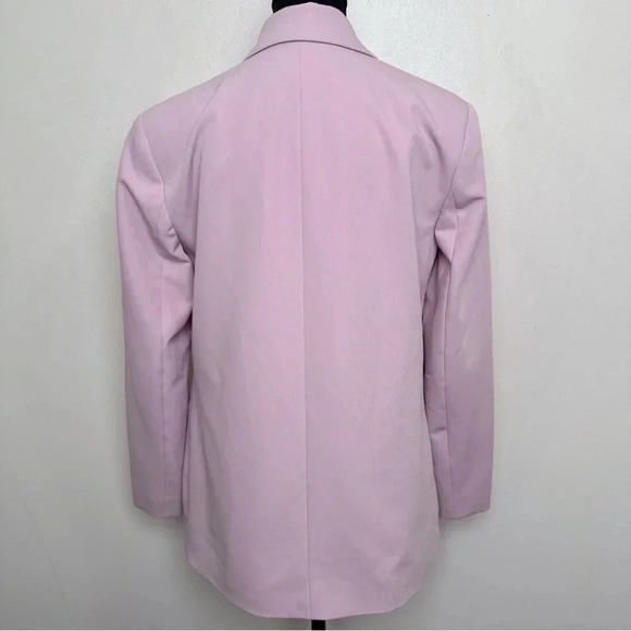Rd  Style Womens Xsmall Oversized Lilac Double Breasted Blazer - Picture 2 of 15
